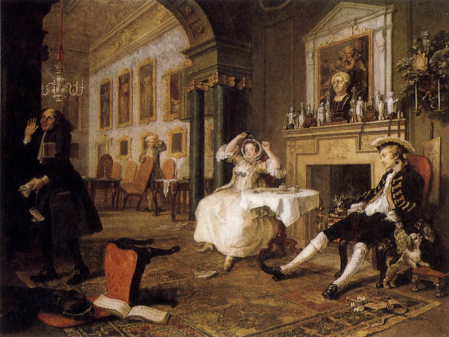 HOGARTH, William Marriage a la Mode:Shortly after the Marriage